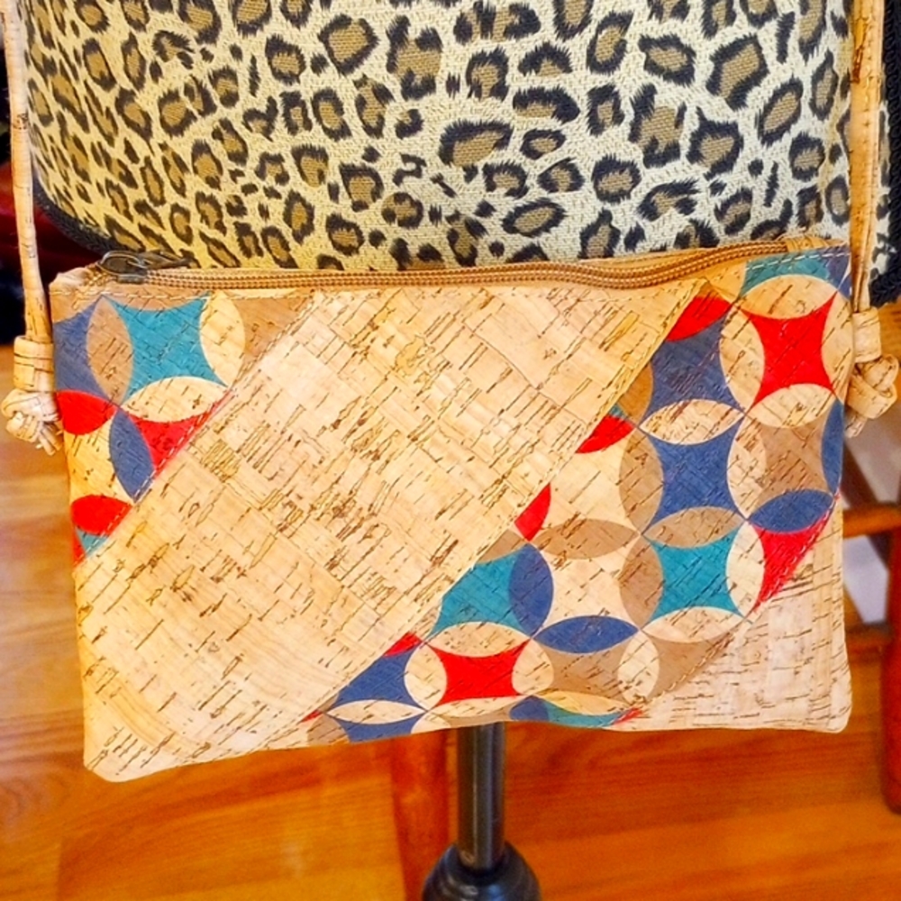 Handmade Cork (From Portugal) Crossbody Bag (Vegan & Eco-Friendly) NWOT